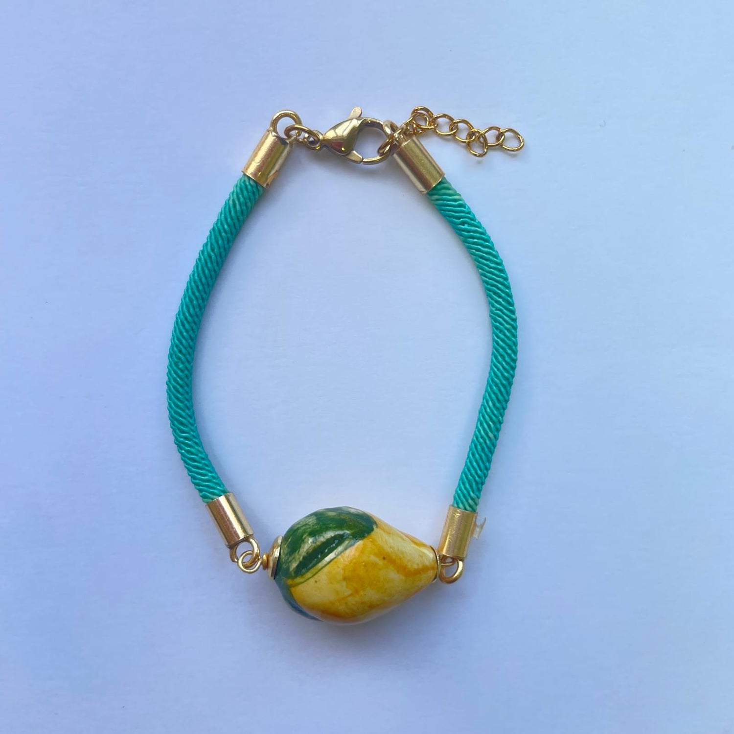 Pulsera de Cerámica Siciliana con Limón de Cerámica