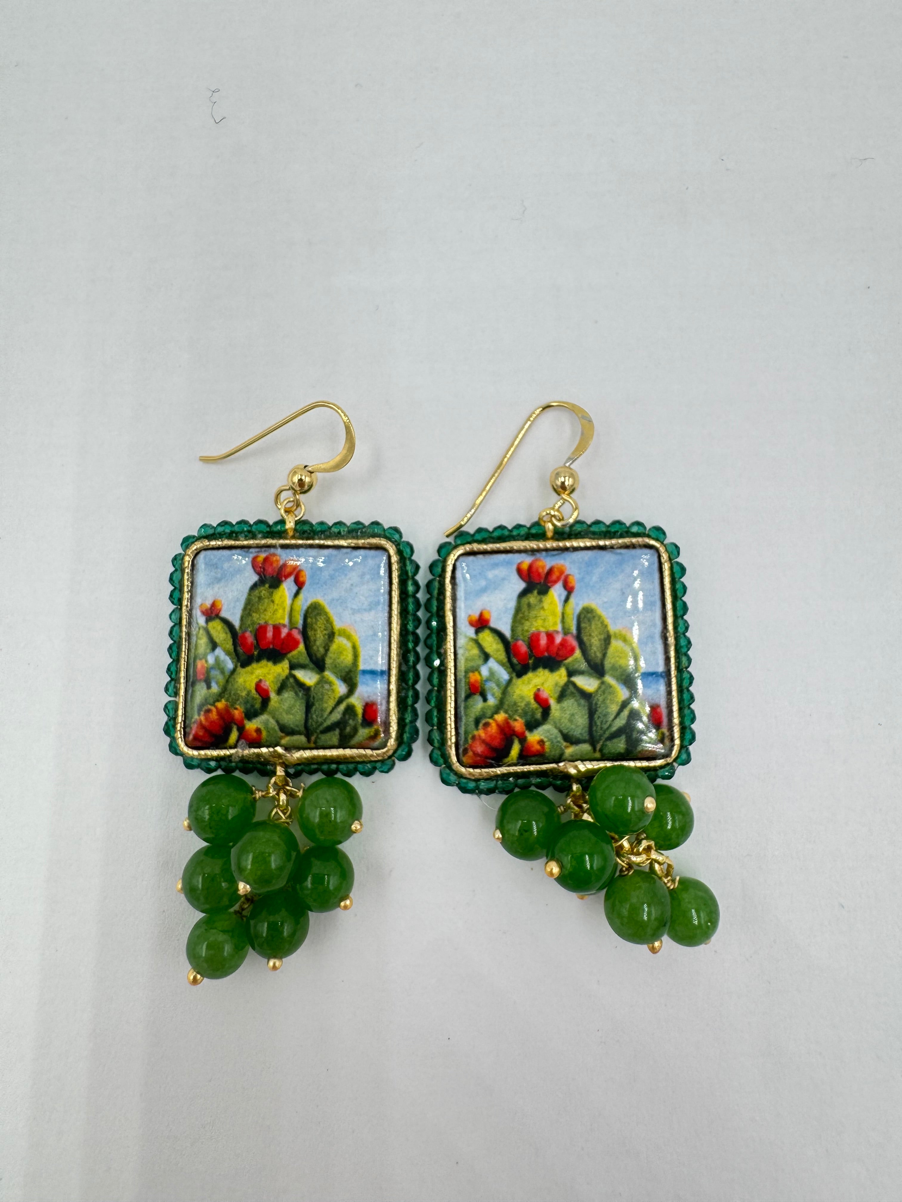 PENDIENTES CACTUS