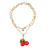 Collar Didi Cherry con cerezas de cerámica siciliana
