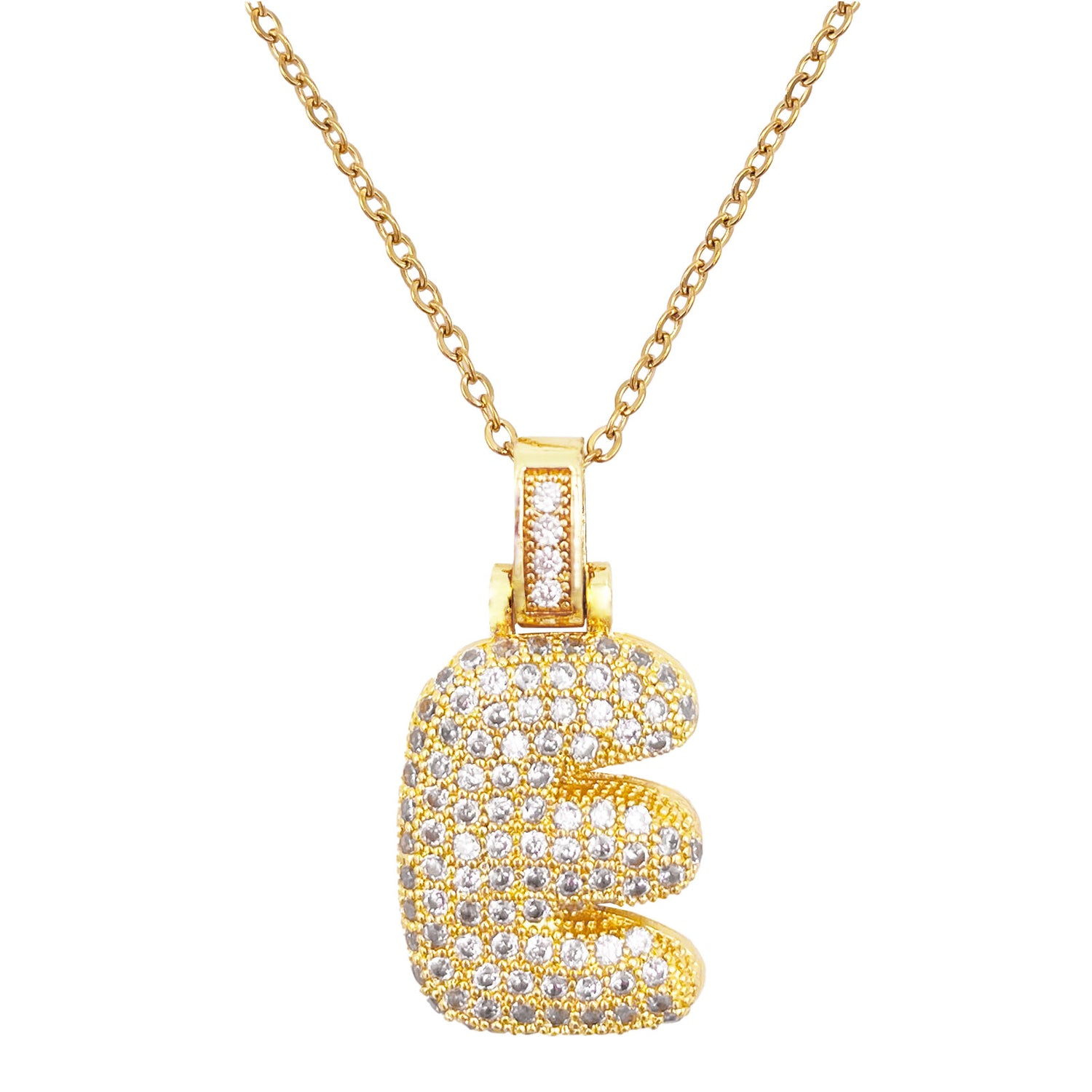 SAY MY INITIAL - Collar con tu Inicial Dorado Brillo