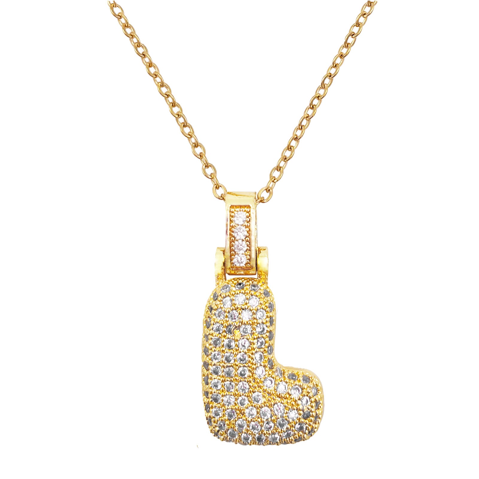 SAY MY INITIAL - Collar con tu Inicial Dorado Brillo